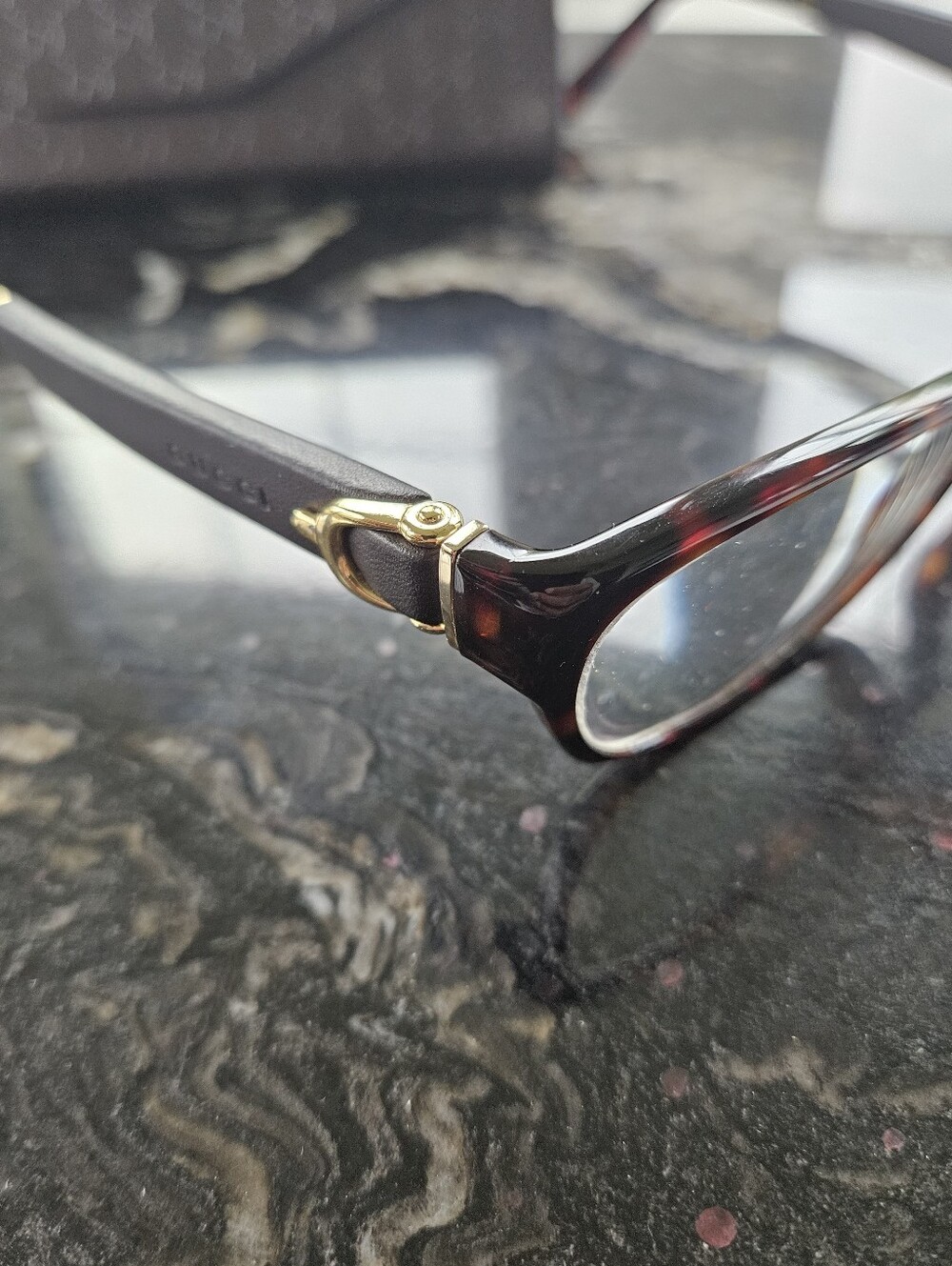 Gucci Brown Tortoise Shell Cat-Eye Eyewear No. 3639 OXB - Picture 5 of 10